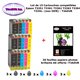 15 Pack Compatible EPSON T33XL T3351 T3361 T3362 T3363 T3364 T3357 + 10f A6 brillante s- T3AZUR