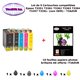 5 Pack compatible Epson T3351 T3361 T3362 T3363 T3364 pour Expression Premium XP 530 540 630 635 640 645 830 900  + 10f A6 brill