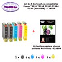 4 Pack Compatible EPSON 29XL pour Expression Home XP 235 245 247 332 335 342 345 432 435 442 445+10f A6 brillantes-T3AZUR