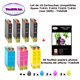 T16XL- 10 cartouches compatibles Epson T1631, T1632, T1633, T1634 pour WF 2010 2510 2520 2530 2540 2630WF 2650DWF+20f A6 brillan