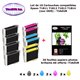 T18XL - 10 cartouches compatibles Epson T1811 T1812 T1813 T1814 pour XP 102, 202, 205, 212, 215, 225, 30, 302, 305+20f A6 brilla