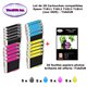 T18XL- 20 cartouches compatibles Epson T1811 T1812 T1813 T1814 pour Epson XP 405 405WH 412 415 422 425 -20f A6 brillantes-T3AZUR