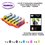 5 cartouches compatibles Canon PGI570 CLI571 XL pour Canon Pixma MG6800 MG6850 MG6851 MG6852 MG6853-10f A6 brillantes -T3AZUR