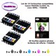 15 cartouches compatibles Canon PGI550 CLI551 XL pour MG6450 MG6600 MG6650 MX725 MX925-20f A6 brillantes -T3AZUR