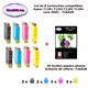 8 cartouches compatibles Epson T1291 T1292 T1293 T1294 pour Epson Stylus BX525WD 535WD 625FW 630FW -20f A6 brillantes -T3AZUR
