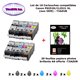 10 cartouches compatibles Canon PGI520 CLI521 XL pour Canon Pixma IP3600 IP4600 IP4600X IP4700 -20f A6 brillantes -T3AZUR