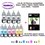 10 flacons compatibles Epson T6641 T6642 T6643 T6644 T66XL pour Epson Ecotank ET 4550 L100 L110 L120 -20f A6 brillantes - T3AZUR
