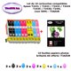 10 cartouches compatibles Epson T2431 T2432 T2433 T2434 T2435 T2436 T24XL pour Epson XP 860 950 960 -10f A6 brillantes -T3AZUR