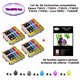 20 cartouches compatibles Epson T2621 T2631 T2632 T2633 T2634 T26XL pour Epson XP 615 620 625 700 710-10f A6 brillantes -T3AZUR
