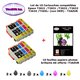 10 cartouches compatibles Epson T2621 T2631 T2632 T2633 T2634 T26XL pour Epson XP 720 800 810 820 -10f A6 brillantes -T3AZUR