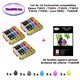 15 cartouches compatibles Epson T2621 T2631 T2632 T2633 T2634 T26XL pour Epson XP 720 800 810 820 -20f A6 brillantes -T3AZUR