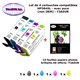 4 cartouches compatibles HP364XL pour Premium C309A C310 eAIO 2011 Value Edition 2011 Photosmart Pro B8550-10f A6 brillan-T3AZUR