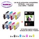 8 cartouches compatibles HP364XL pour HP Photosmart 5525 6510 6510 6520 6525 7510 7520 B010A eStation -10f A6 brillantes-T3AZUR