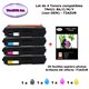 4 Toners compatibles Brother TN421 Bk,C,M,Y pour Brother DCP L8410CDN L8410CDW HL L8260CDW L8360CDW-20f A6 brillantes-T3AZUR