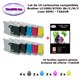 10 cartouches compatibles LC1000XL pour Brother DCP 353C 357C 535CN 540CN 560CN 680CN 750CW 770CW+10f A6 brillantes -T3AZUR