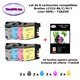 8 cartouches compatibles LC223XL pour Brother DCP J4120DW J562DW MFC J4420DW J4620DW J4625DW J480DW+10f A6 brillantes -T3AZUR