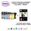 5 cartouches compatibles LC223XL pour Brother MFC J5320DW J5620DW J5625DW J5720DW J680DW J880DW +10f A6 brillantes -T3AZUR