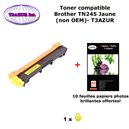 Toner compatible TN245Y pour imprimante Brother DCP 9015CDW 9020CDW HL 3140CW 3150CDW 3170CDW+ 10f A6 brillants - T3AZUR 