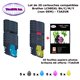 20 cartouches compatibles LC985 XL pour Brother DCP J125 J140W J265W J315W J515W MFC J415W +20f A6 brillantes -T3AZUR