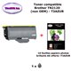 Toner compatible TN2120 pour imprimante Brother DCP 7030, 7040, 7045N + 10f A6 brillants - T3AZUR 