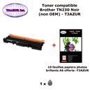 Toner compatible TN230 Bk pour imprimante Brother DCP 9010CN ,HL 3040CN 3070CW ,MFC 9120CN 9320CW Noir +10f A6 brillants -T3AZUR