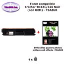 Toner compatible TN321, TN326 Bk pour imprimante Brother DCP L8400CDN, L8450CDW Noir + 10f A6 brillants - T3AZUR 