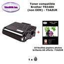 Toner compatible TN348 pour imprimante Brother DCP L5500, L5500DN, L6600, L6600DW+ 10f A6 brillants - T3AZUR 