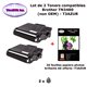 Pack 2 Toners compatibles TN348 pour imprimante Brother DCP L5500, L5500DN, L6600, L6600DW+ 20f A6 brillants - T3AZUR