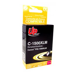 Uprint -Cartouche générique Canon PGI-1500XL Magenta (avec puce)