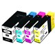 Uprint -Lot de 4 Cartouches génériques Canon PGI-1500XL (avec puce)