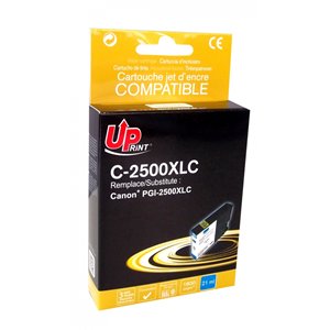 Uprint -Cartouche générique Canon PGI-2500XL Cyan (avec puce) 