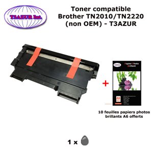 Toner générique TN2220  pour Brother HL 2240 2240D 2250DN 2270DW MFC 7360N 7460DN 7860DW+10f A6 brillantes