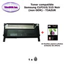 Toner générique CLP310 Bk pour imprimante Samsung CLP 310, 310N, 315, 315W Noir + 10f A6 brillantes -T3AZUR