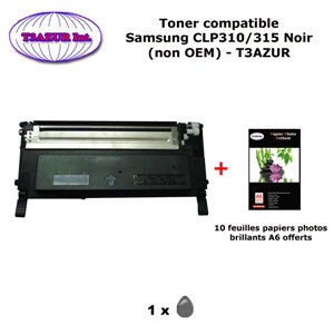 Pack 4 Toners génériques CLP310 Bk,C,MY pour imprimante Samsung CLX3170 3170FN 3175 3175FN 3175FW 3175N+10f A6 brillantes-T3AZUR Pack 4 Toners génériques CLP310 Bk,C,MY pour imprimante Samsung CLX3170 3170FN 3175 3175FN 3175FW 3175N+10f A6 brillantes-T3AZUR