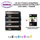 Pack 4 Toners génériques CLP310 Bk,C,MY pour imprimante Samsung CLX3170 3170FN 3175 3175FN 3175FW 3175N+10f A6 brillantes-T3AZUR