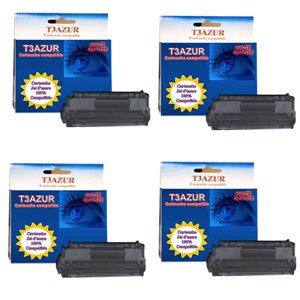 T3AZUR  - Lot de 4 Toner/Laser générique HP Q2612X / HP 12X