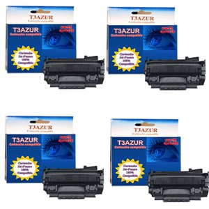 T3AZUR  -Lot de 4  Toner/Laser génériques HP Q5949X / HP 49X
