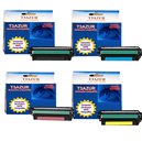 T3AZUR - Lot de 4 Toners/Lasers génériques HP CE250A / CE251A / CE252A / CE253A