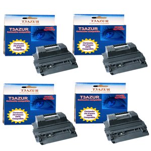 T3AZUR - Lot de 4 Toner/Laser génériques HP CC364A /  HP 64A