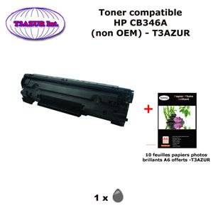 Toner générique HP CB436A , HP 36A pour imprimante HP M1522 mfp, M1522n, M1522nf+ 10f papiers photos A6 -T3AZUR Toner générique HP CB436A , HP 36A pour imprimante HP M1522 mfp, M1522n, M1522nf+ 10f papiers photos A6 -T3AZUR