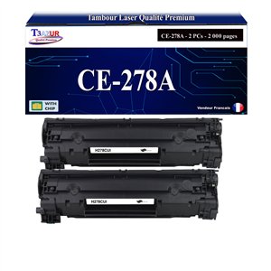 2 Toners génériques HP 78A, CE278A pour HP LaserJet P1566 P1606 P1606dn+ 20f papiers photos A6 -T3AZUR