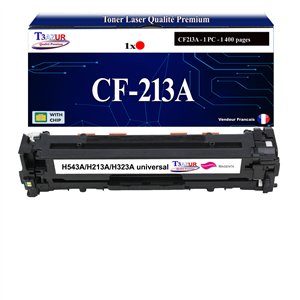 Toner générique HP CF213A ,HP 131X pour HP LaserJet Pro 200 color M251, M276 Magenta+ 10f papiers photos A6 -T3AZUR