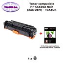 Toner générique HP CC530A ,HP 304A pour HP CP 2020 , 2025, 2025N Noir+ 10f papiers photos A6 -T3AZUR