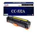 Toner générique HP CC532A ,HP 304A pour HP CP 2020 , 2025, 2025N Jaune+ 10f papiers photos A6 -T3AZUR