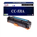 Toner générique HP CC531A ,HP 304A pour HP CP 2020 , 2025, 2025N Cyan+ 10f papiers photos A6 -T3AZUR