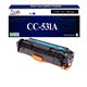 Toner générique HP CC531A ,HP 304A pour HP CM 2320, 2320 mfp  Cyan+ 10f papiers photos A6 -T3AZUR