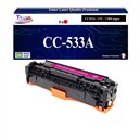 Toner générique HP CC533A ,HP 304A pour HP CP 2020 , 2025, 2025N Magenta+ 10f papiers photos A6 -T3AZUR