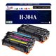 5 Toners génériques HP CC530,1,2,3A ,HP 304A pour HP CM 2320, 2320 mfp+ 10f papiers photos A6 -T3AZUR