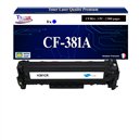 Toner générique HP CF381A, HP 312X pour HP LaserJet Pro MFP M476 Cyan +10f papiers photos A6 -T3AZUR
