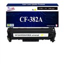 Toner générique HP CF382A, HP 312X pour HP LaserJet Pro MFP M476 Jaune+10f papiers photos A6 -T3AZUR